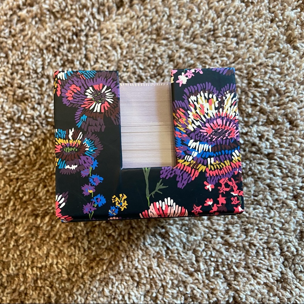 Vera Bradley - Note Cube - Midnight Wildflowers - NWT! - Picture 3 of 9